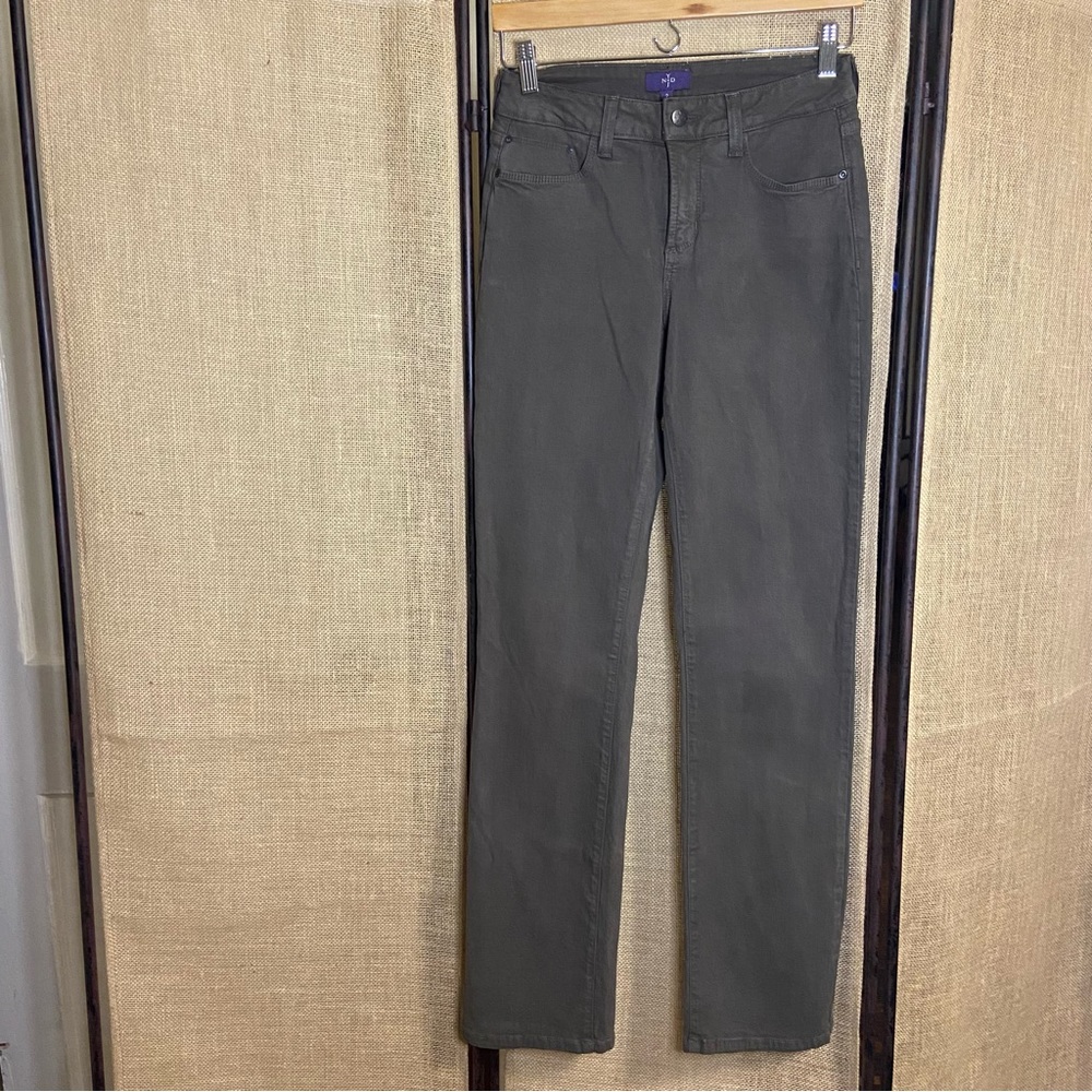 NYDJ Straight leg gray colored jean. Size 2.